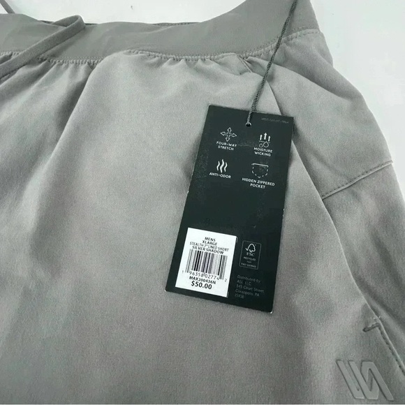 VRST Stealth 7” Lined Shorts Men’s XL Silver Shadow Quick Dry UV Protection NWT - Picture 11 of 14